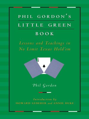 cover image of Phil Gordon's Little Green Book